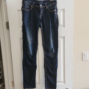 Silver Jeans Dark Wash Skinny Jeans